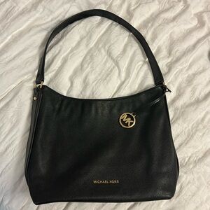 Michael Kors black leather bag